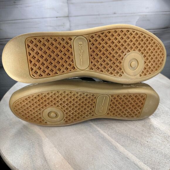 Ben Sherman Hyde Mens Sneaker Size 12 White Olive Green Gum Casual Shoes New - Picture 10 of 12